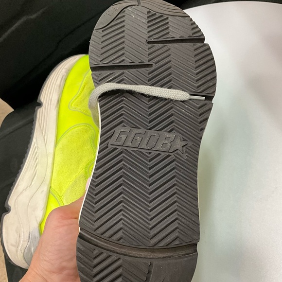 Rare Golden Goose Lime Green Dad Star Sneakers Size 38 - Picture 5 of 10